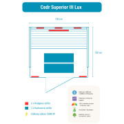 Infrasauna Belatrix Cedr Superior 3 Lux