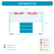 Infrasauna Belatrix Cedr Superior 4 Lux
