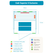 Infrasauna Belatrix Cedr Superior 2 Exclusive