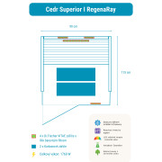 Infrasauna Belatrix Cedr Superior 1 RegenaRay
