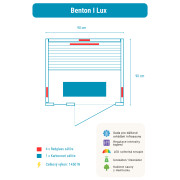 Infrasauna Benton 1 Lux