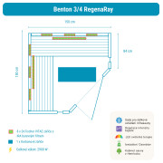 Infrasauna Belatrix Benton 3/4 RegenaRay