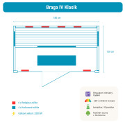 Infrasauna Belatrix Braga 4 Klasik