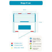 Infrasauna Belatrix Braga 2 Lux
