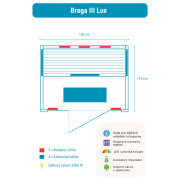 Infrasauna Belatrix Braga 3 Lux