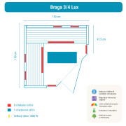 Infrasauna Belatrix Braga 3/4 Lux