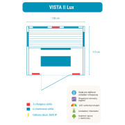 Infrasauna Vista 2 Lux