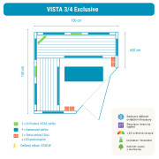 Infrasauna Vista 3/4 Exclusive