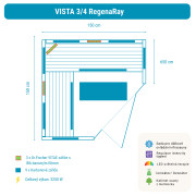 Infrasauna Belatrix Vista 3-4 RegenaRay