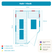 Sauna na podczerwień Belatrix Hadir 1L II. Klasyczna