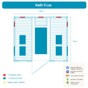 Infrasauna Hadir 2L Lux