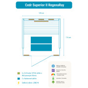 Infrasauna Belatrix Cedr Superior 2 RegenaRay