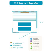 Infrasauna Belatrix Cedr Superior 3 RegenaRay