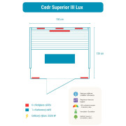 Infrasauna Belatrix Cedr Superior 3 Lux