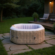 Mobilna (nadmuchiwana) wanna z hydromasażem Belatrix Luxury 125 Rattan