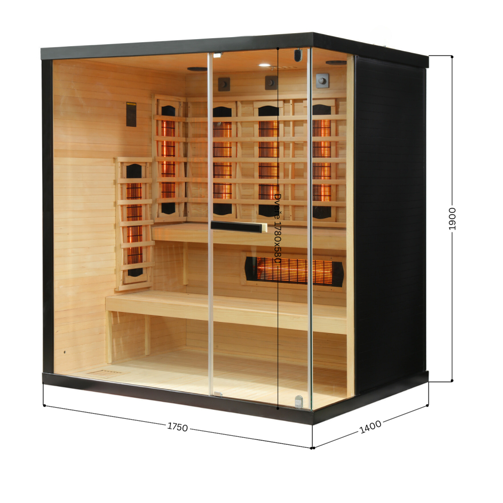 Plan piętra sauny na podczerwień